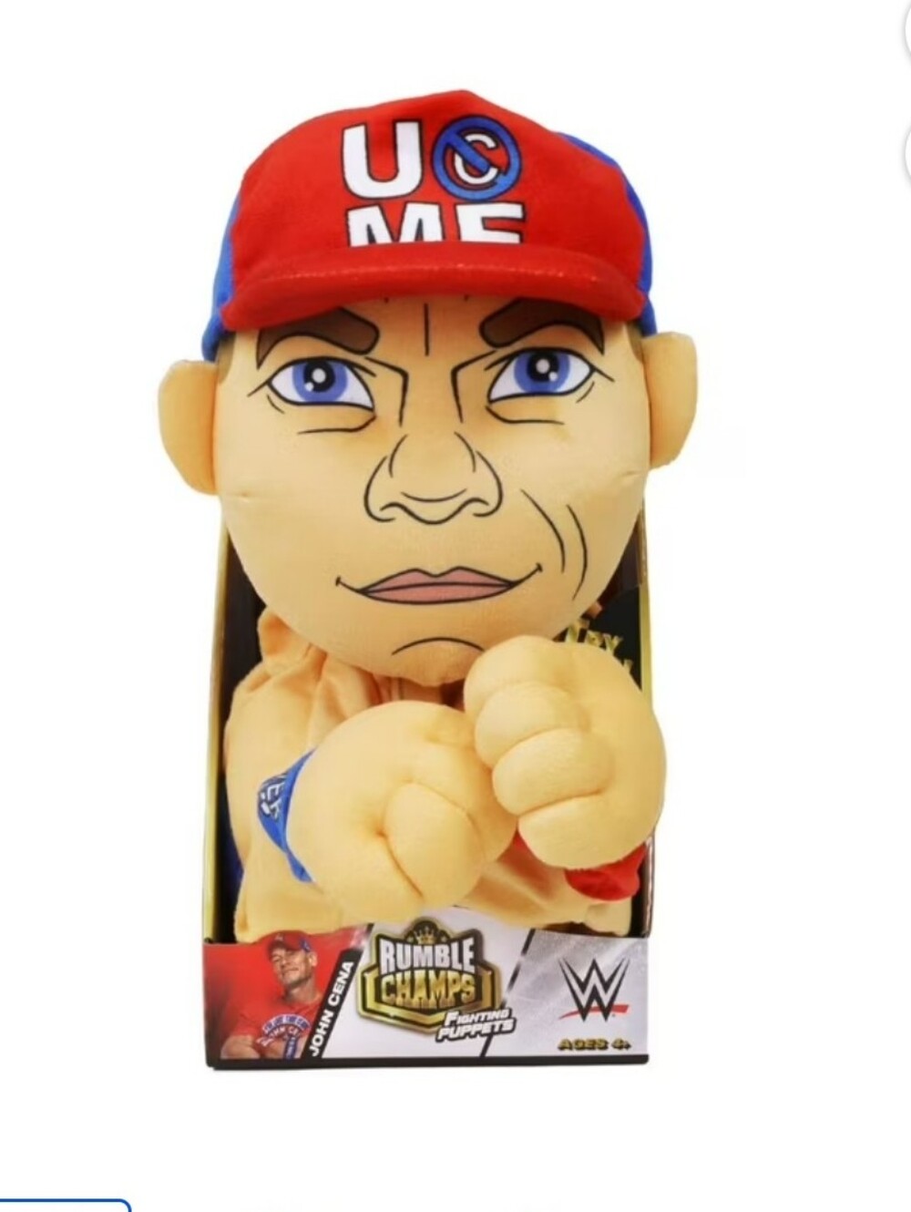 WWE John Cena Plush in Red and Blue Cap Putch Game